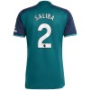 Fotbalové dres Arsenal Saliba 2 Alternativní 2023-24 Krátký Rukáv